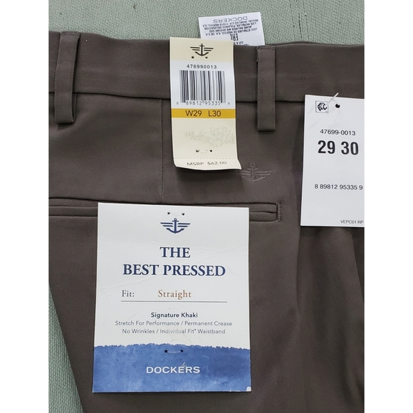 Dockers Dark Gray Straight fit Signature 29 X 30 - Picture 4 of 5